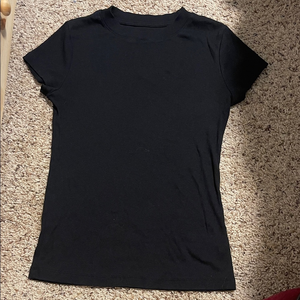 a new day Black Short Sleeve Tee